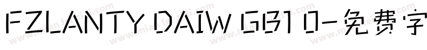 FZLANTY DAIW GB1 0字体转换